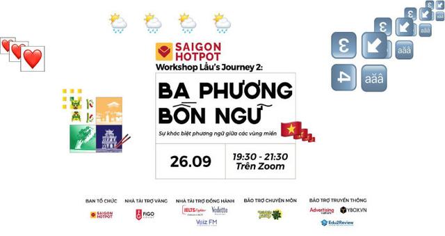 Tham Dự Miễn Phí Workshop "BA PHƯƠNG BỐN NGỮ - Bảng Màu Diệu Kỳ Của Văn Hóa"